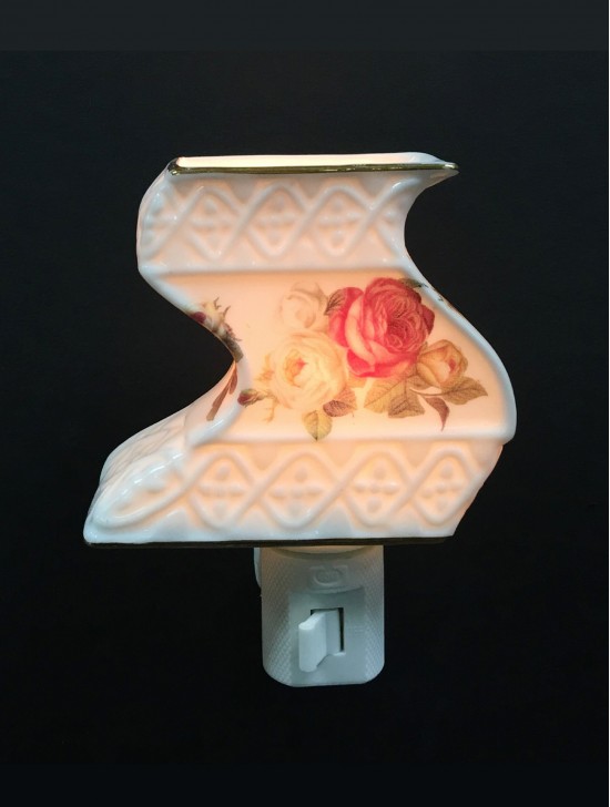 Porcelain Flower Night Light with Gift Box